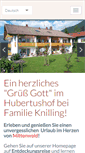 Mobile Screenshot of knilling-hubertushof.de